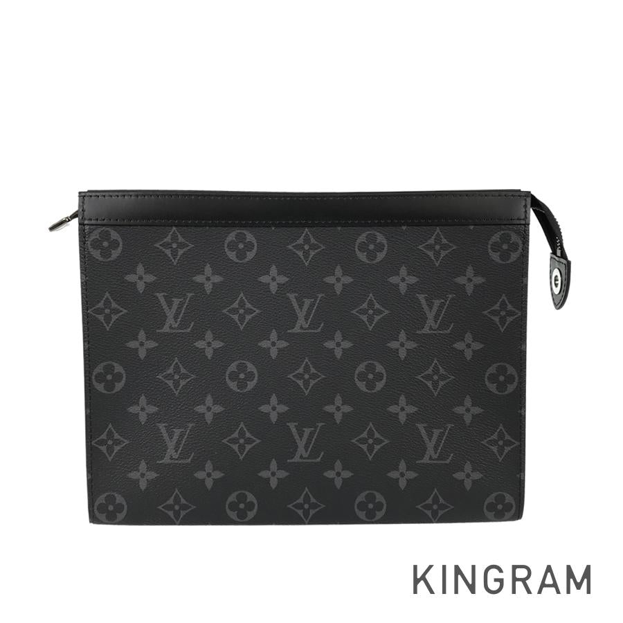 LOUIS VUITTON Monogram Eclipse Pochette Voyage MM M61692 Clutch bag