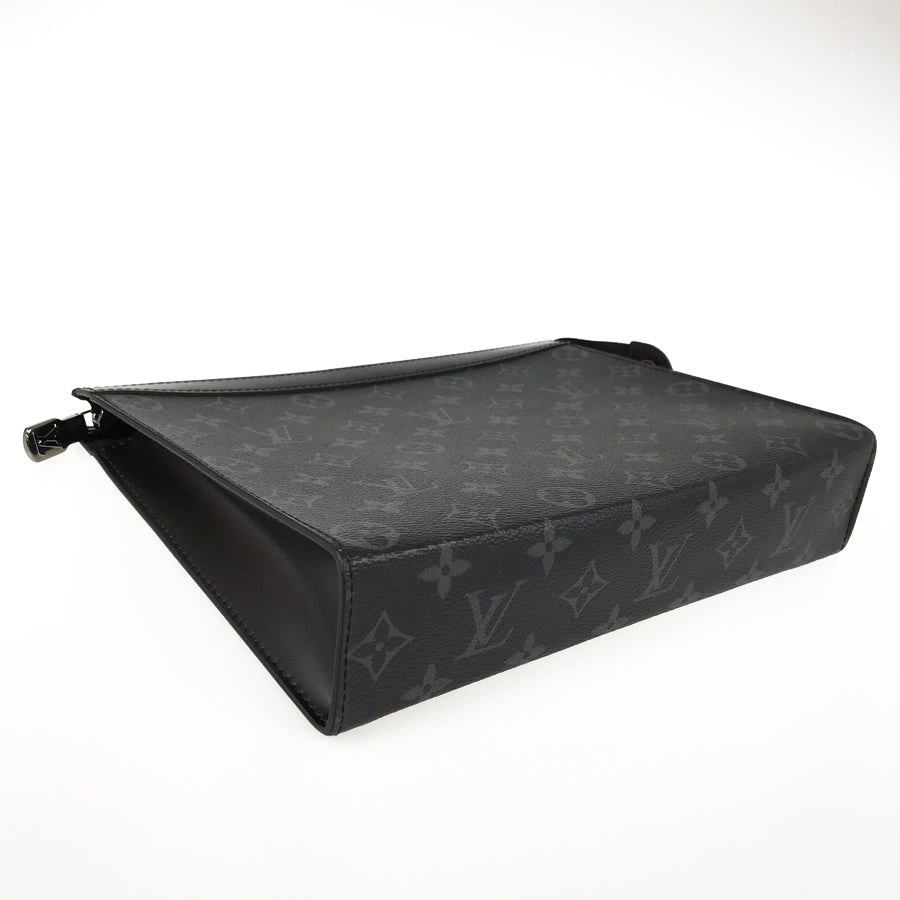 LOUIS VUITTON Monogram Eclipse Pochette Voyage MM M61692 Clutch bag