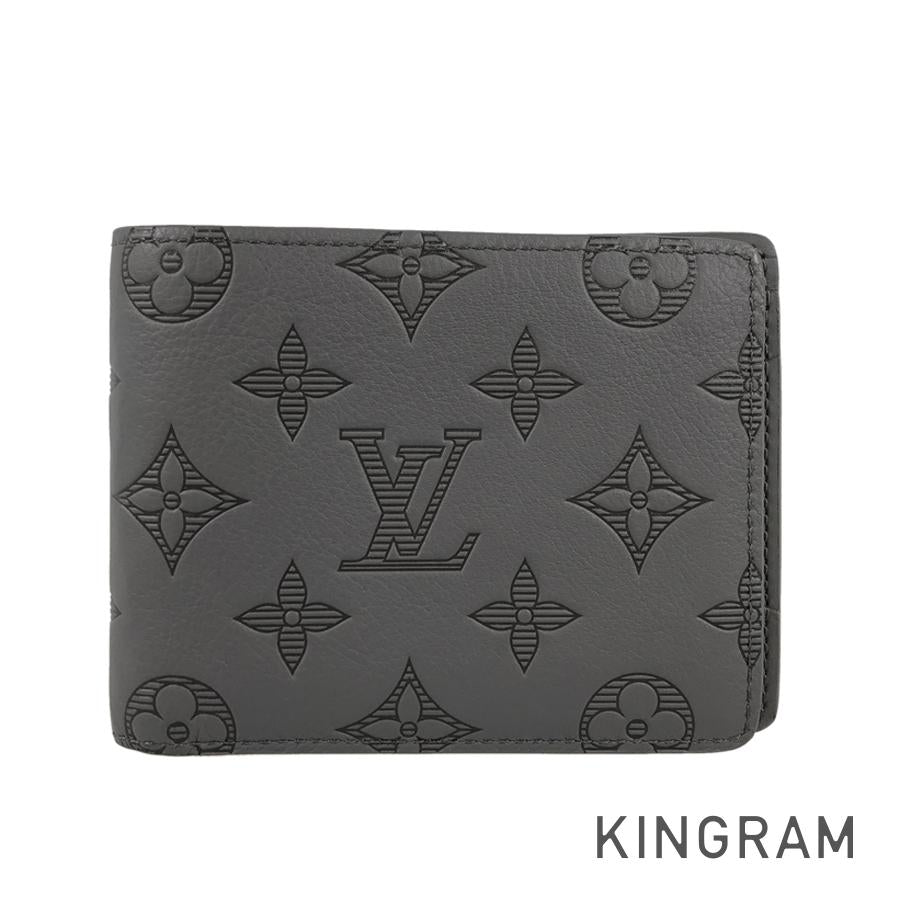 LOUIS VUITTON Monogram Shadow Portefeuille Multiple M81383 Billfold