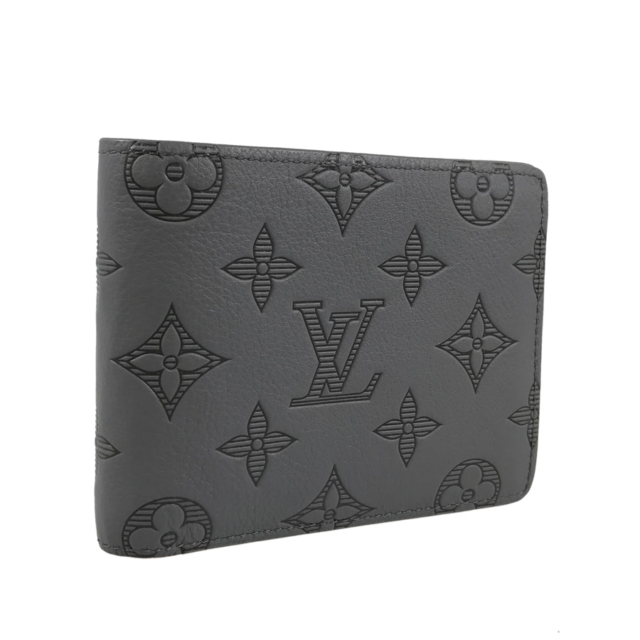 LOUIS VUITTON Monogram Shadow Portefeuille Multiple M81383 Billfold