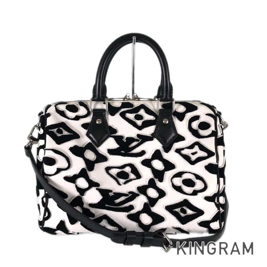 LOUIS VUITTON Monogram Tufted Speedy Bandouliere 25 LV × UF Urs Fisher Collaboration 2WAY Shoulder Handbag