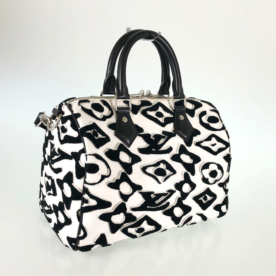 LOUIS VUITTON Monogram Tufted Speedy Bandouliere 25 LV × UF Urs Fisher Collaboration 2WAY Shoulder Handbag