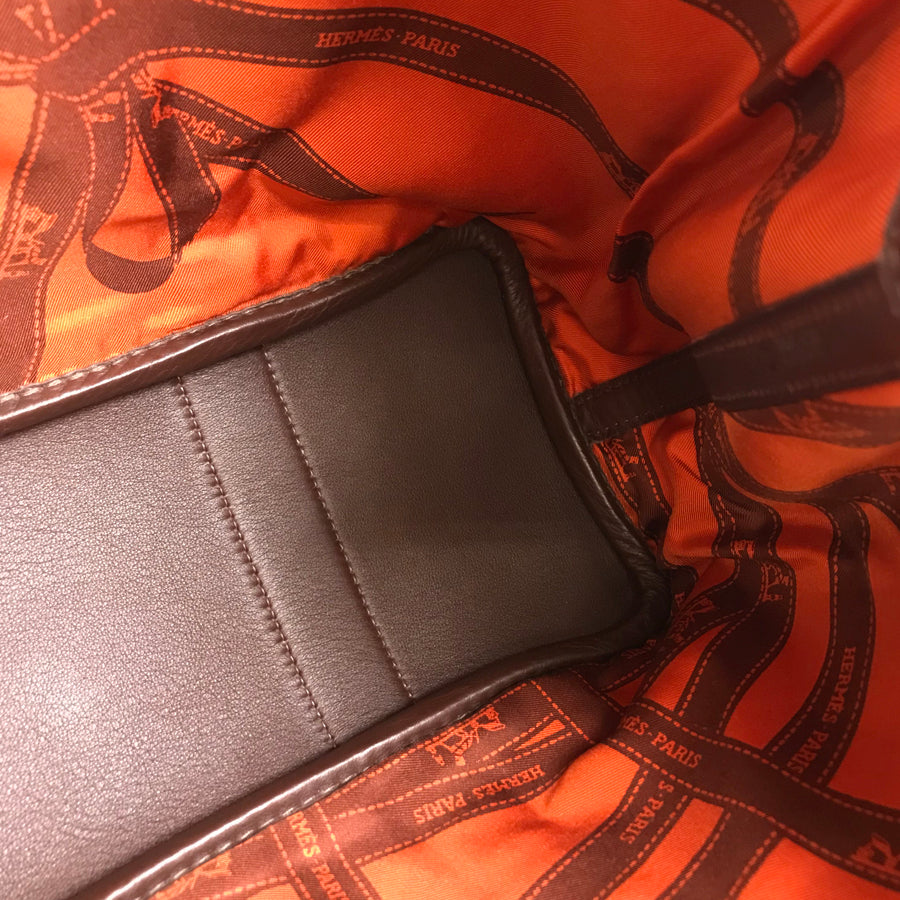 HERMES Garden party TPM □I stamped 2005 with Twilly Tote Bag