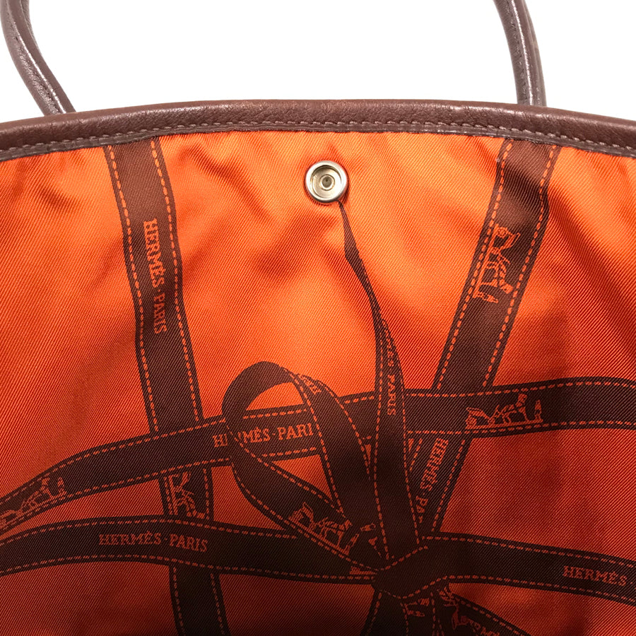 HERMES Garden party TPM □I stamped 2005 with Twilly Tote Bag