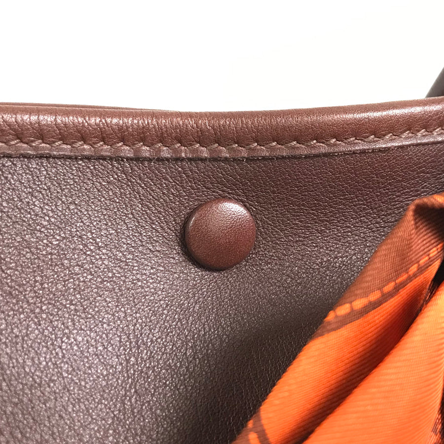 HERMES Garden party TPM □I stamped 2005 with Twilly Tote Bag