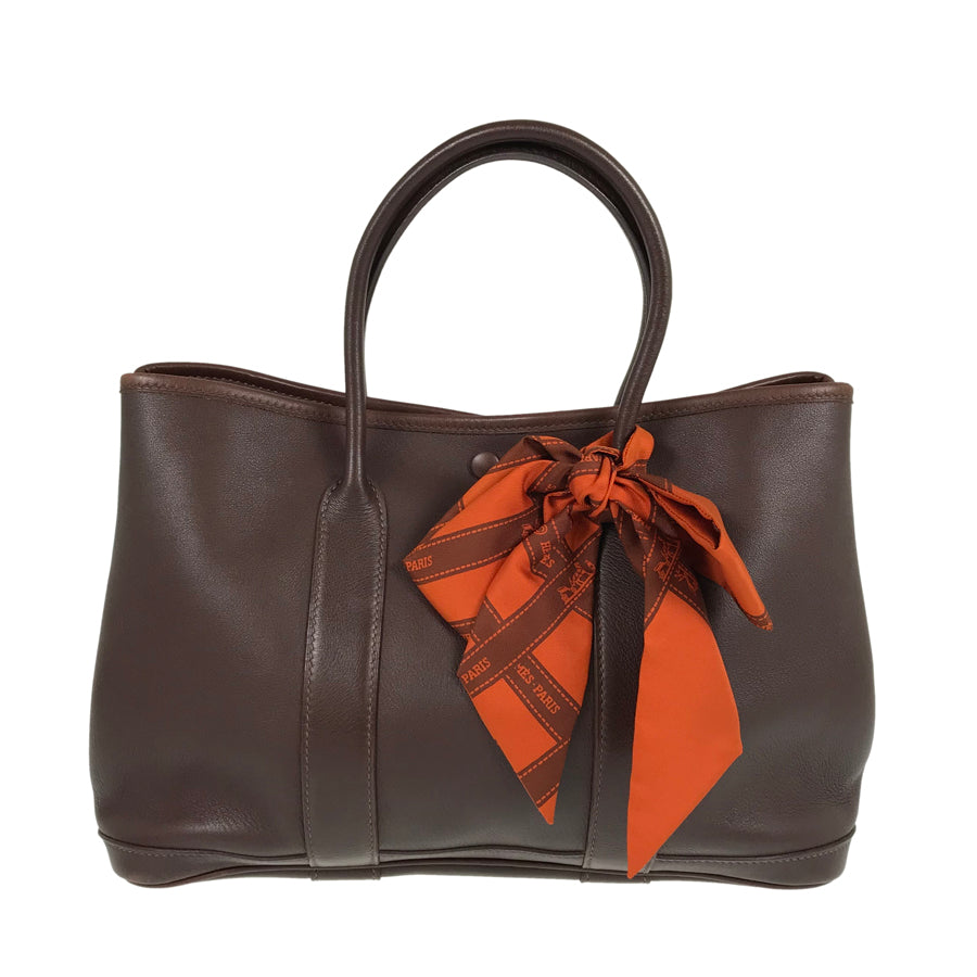 HERMES Garden party TPM □I stamped 2005 with Twilly Tote Bag