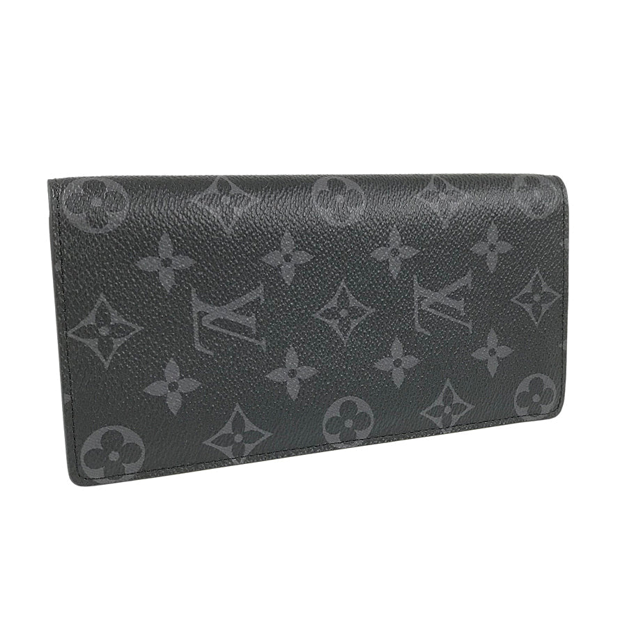 LOUIS VUITTON Monogram Eclipse Portefeuille Brazza M61697 Long wallet bifold