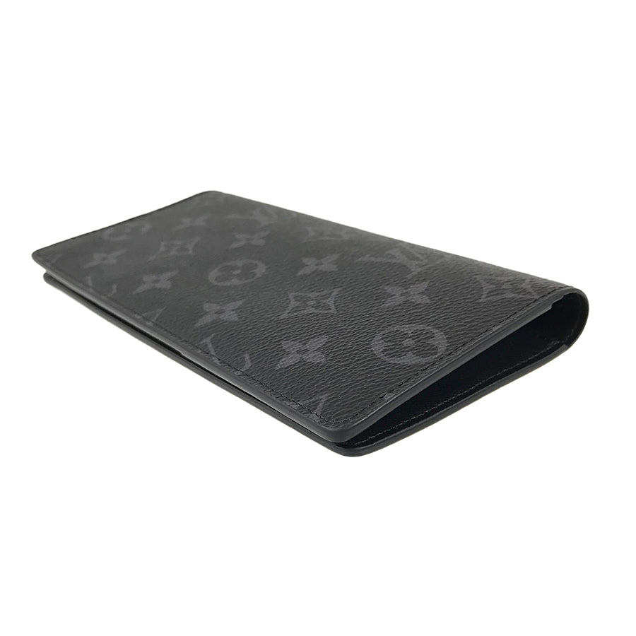 LOUIS VUITTON Monogram Eclipse Portefeuille Brazza M61697 Long wallet bifold