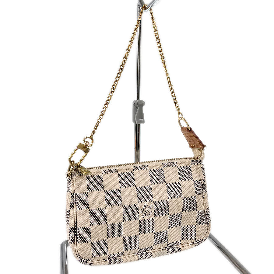 LOUIS VUITTON Damier Azur Mini Pochette Accessoires N58010 Pouch