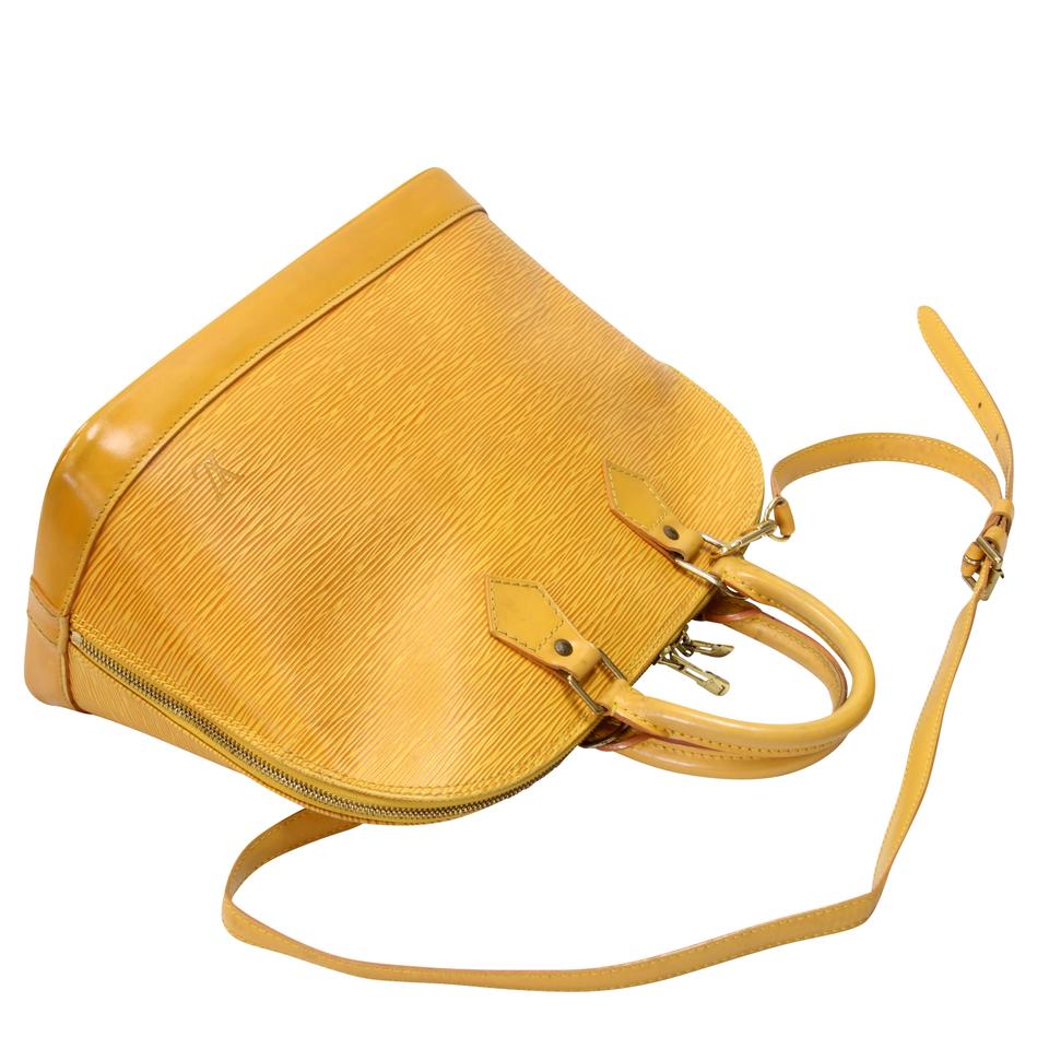 Louis Vuitton Alma Tassil Leather Pm Yellow Epi Shoulder Bag LV-B0916P-0069