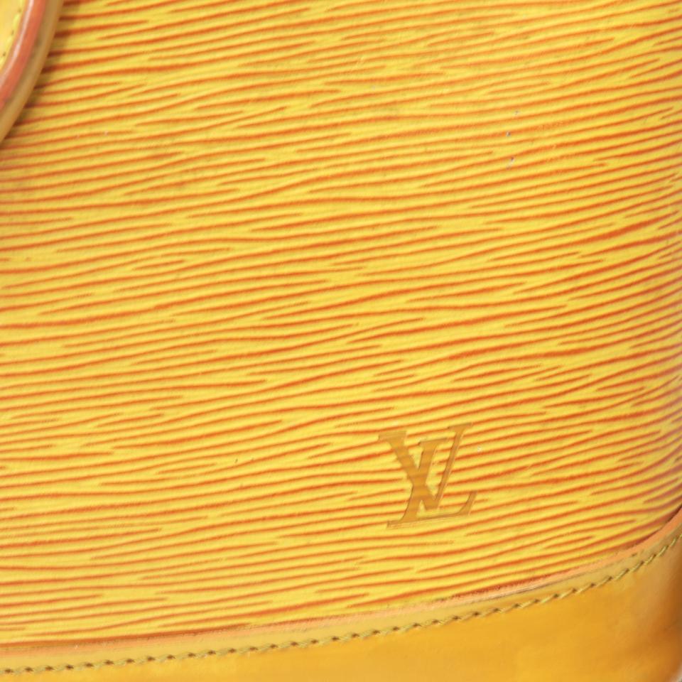 Louis Vuitton Alma Tassil Leather Pm Yellow Epi Shoulder Bag LV-B0916P-0069