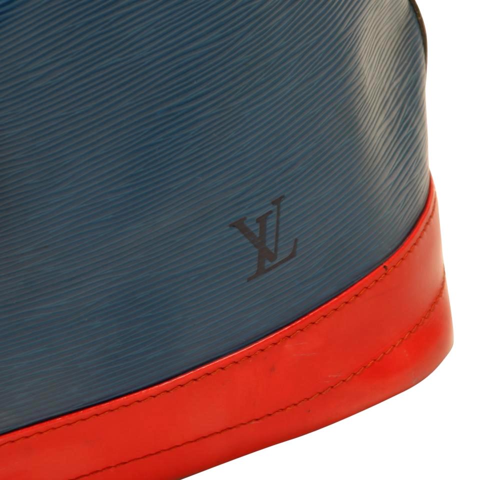 Louis Vuitton Bucket Noé Vintage Blue Green Red Epi Leather Shoulder Bag