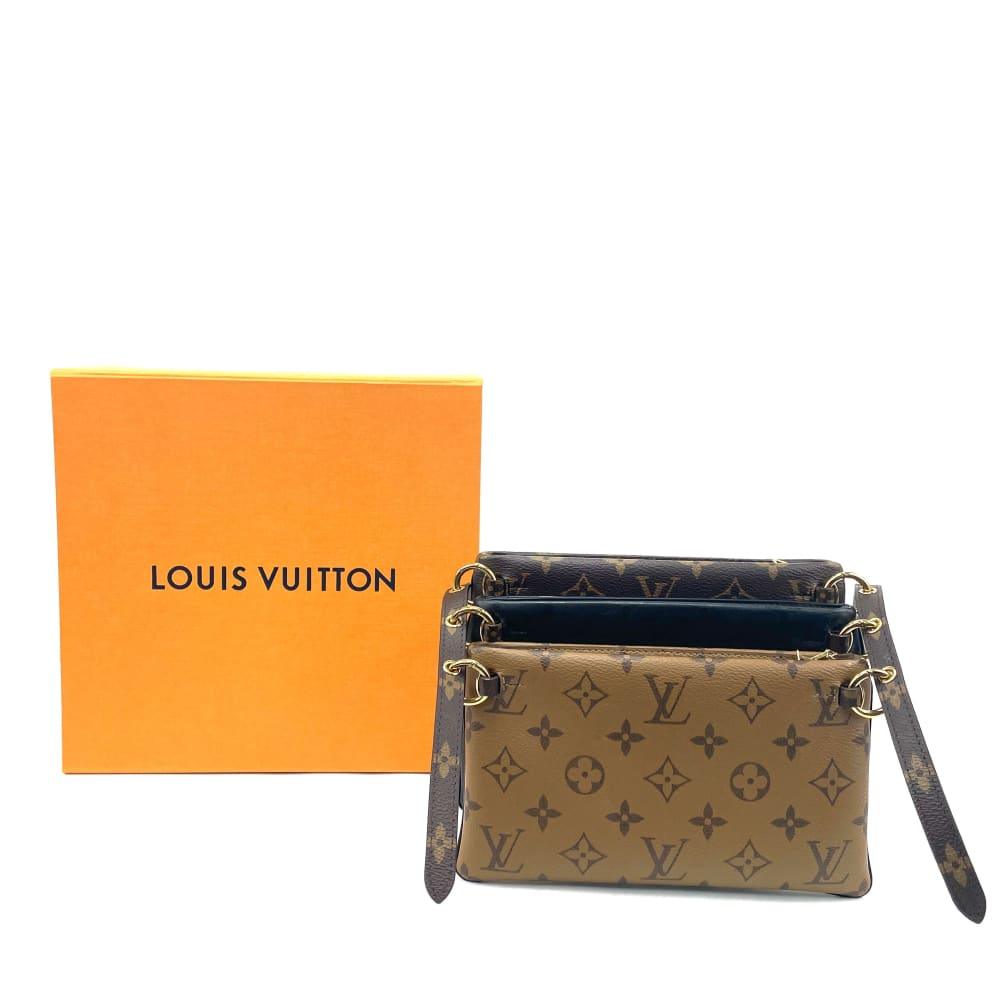 LOUIS VUITTON Reverse Lambskin LV 3 Pouch
