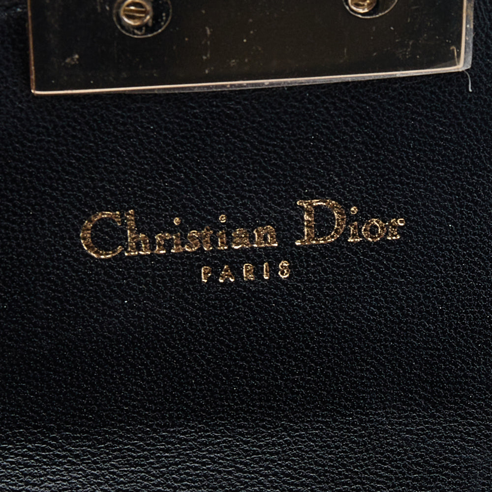 DIOR Black Cannage Leather Miss  Wallet
