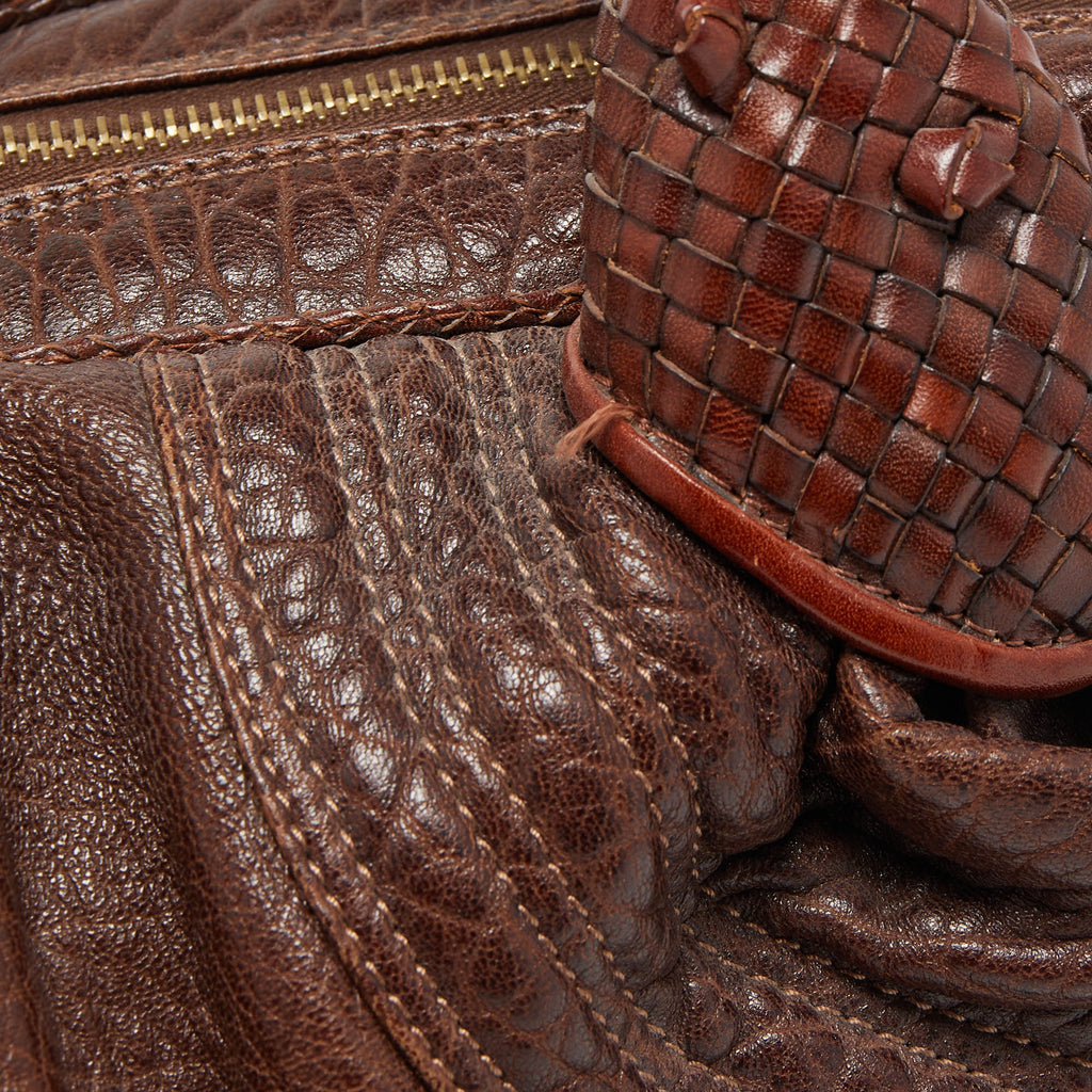 FENDI Brown Leather Baby Spy Bag