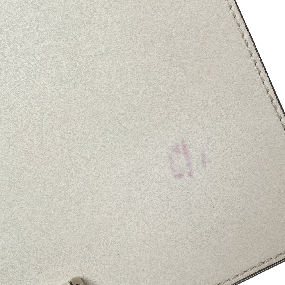 Gucci Off-white Leather Lady Bamboo Flap Bag