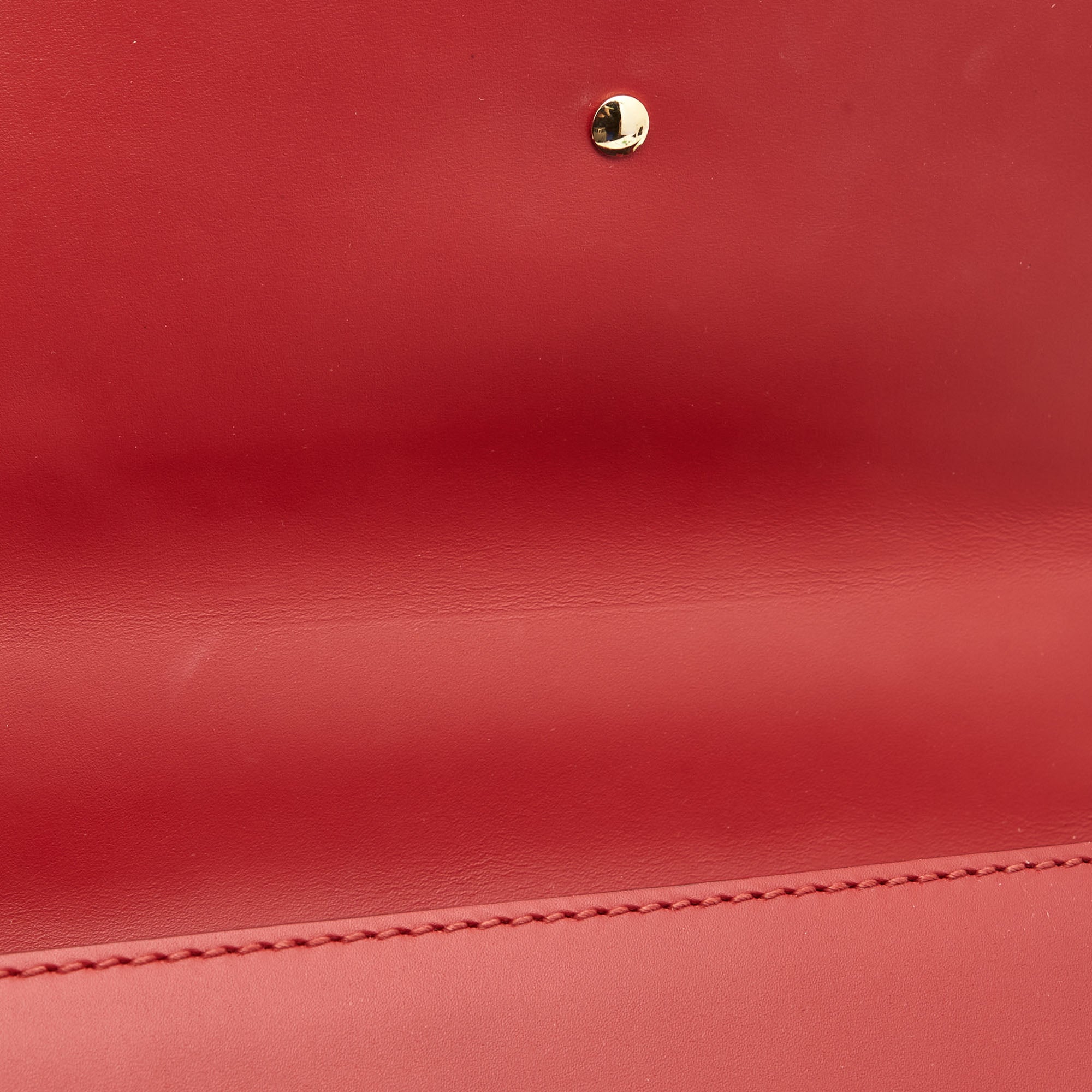 Gucci Red Leather Small Web Sylvie Shoulder Bag