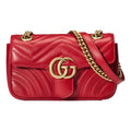(WMNS) GUCCI GG Marmont Mini Shoulder Bag Red 446744-DTDIT-6433