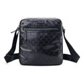 GUCCI Logo Leather Logo Shoulder Messenger Bag Black Classic 201448-FU4CR-1000