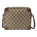 GUCCI Leather Detail Shoulder Bag Beige Ebony 626363-92TDN-8358