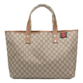 (WMNS) GUCCI Logo Canvas Large Capacity handbag / Brown Classic 211134-KGD3G-8527