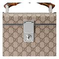 (WMNS) GUCCI Globe-Trotter Logo Bamboo Canvas handbag 588351-9VEFW-8358