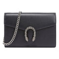 (WMNS) GUCCI Dionysus Tiger Head Leather Chain Shoulder Messenger Bag Mini Black 401231-CAOGN-8176