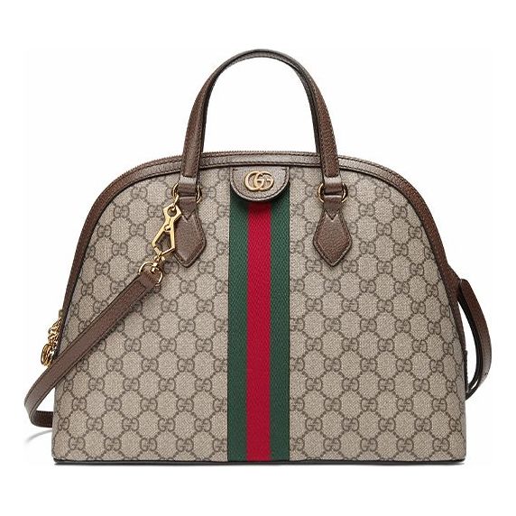 (WMNS) GUCCI Ophidia Series GG hand Bag Middle Beige Ebony 524533-K05NB-8745