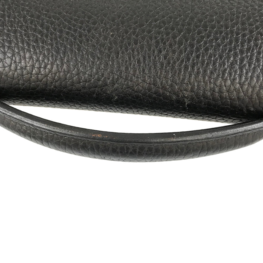 HERMES Sac Adepeche 27 □N engraved SilverHardware made in 2010 Briefcase