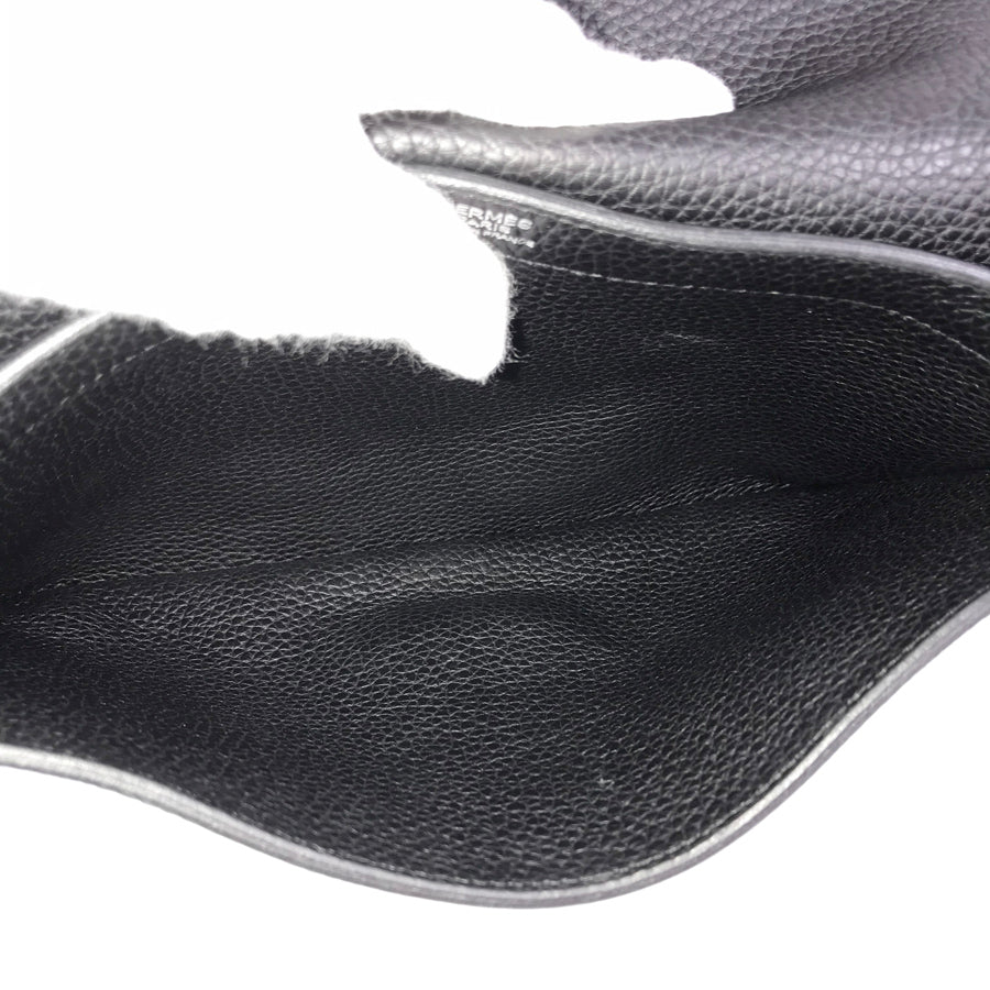 HERMES Sac Adepeche 27 □N engraved SilverHardware made in 2010 Briefcase