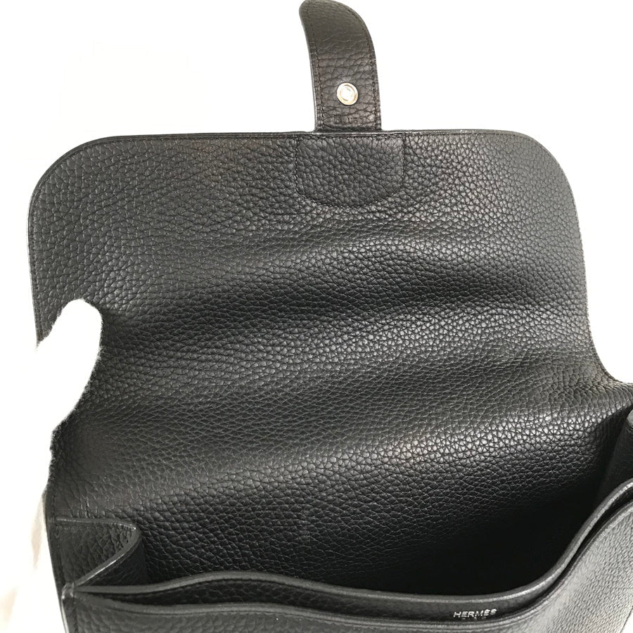 HERMES Sac Adepeche 27 □N engraved SilverHardware made in 2010 Briefcase