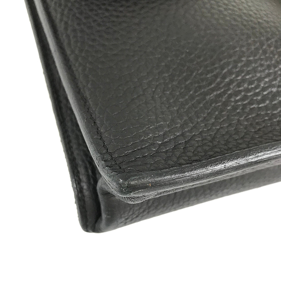 HERMES Sac Adepeche 27 □N engraved SilverHardware made in 2010 Briefcase