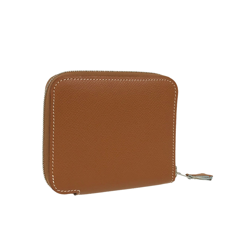 HERMES □M engraved 2009 SilverHardware coin purse