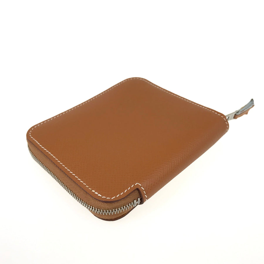 HERMES □M engraved 2009 SilverHardware coin purse