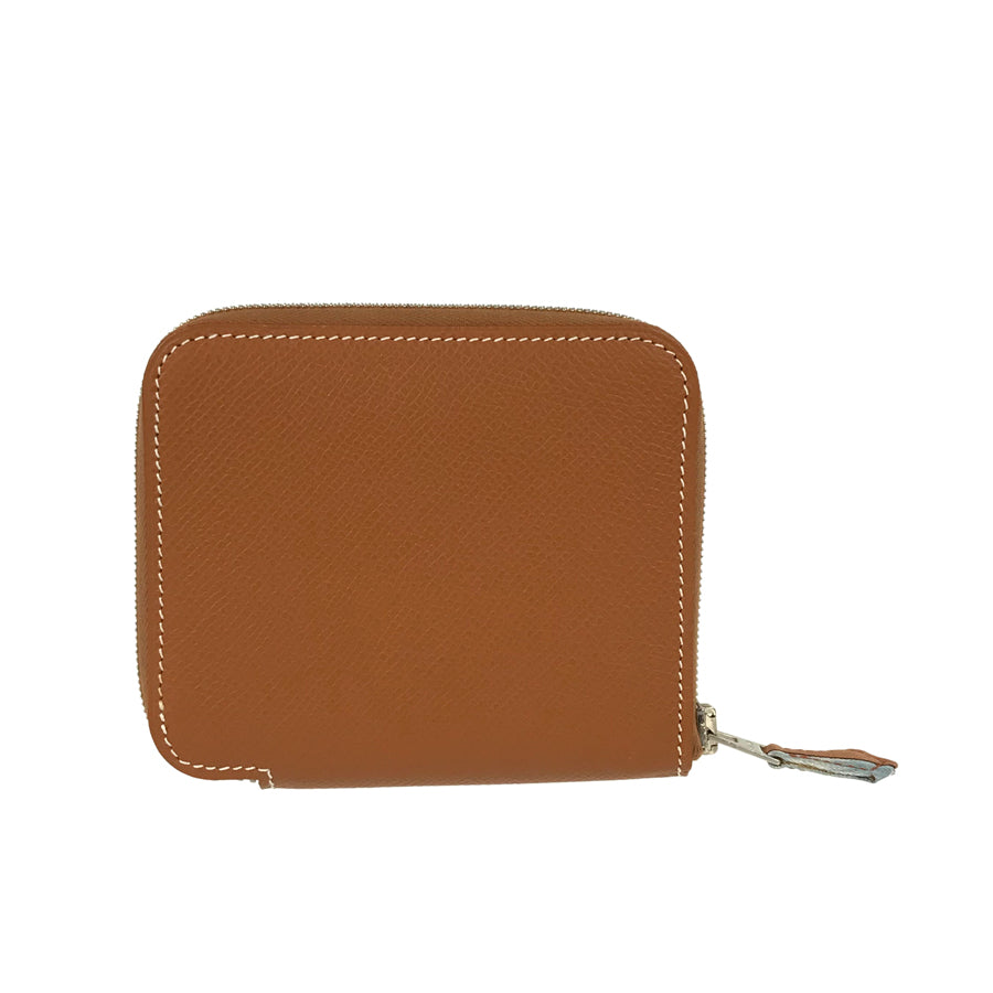 HERMES □M engraved 2009 SilverHardware coin purse