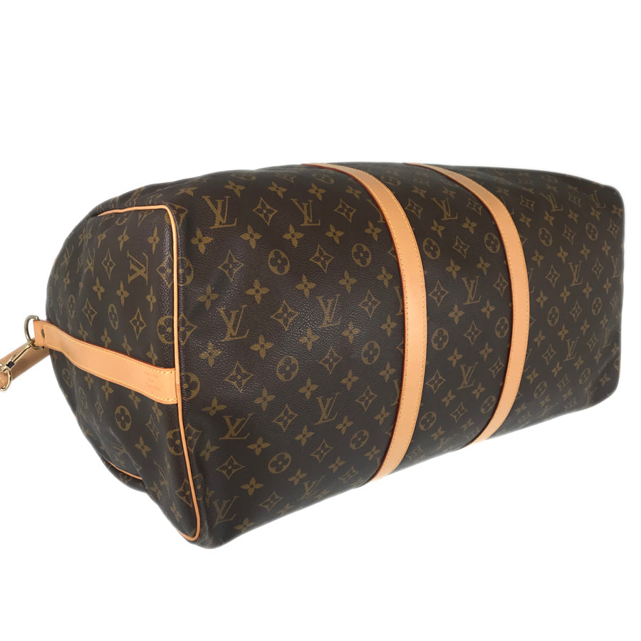 LOUIS VUITTON Monogram keepall Bandolier 55 Boston bag