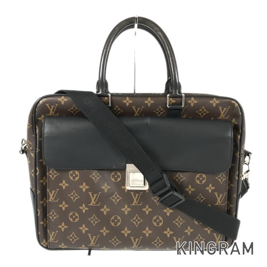LOUIS VUITTON Monogram Macassar Soft Briefcase M56719 Briefcase