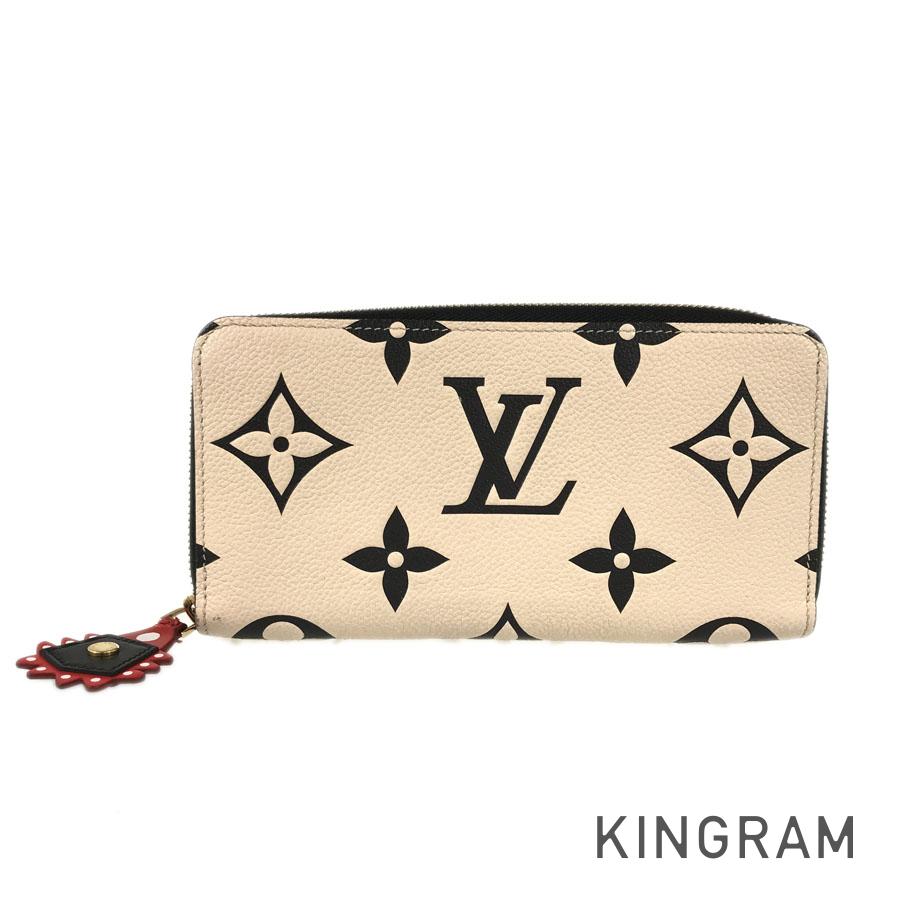 LOUIS VUITTON Implant LV Crafty Monogram Zippy Wallet M69727 Long wallet Round zipper