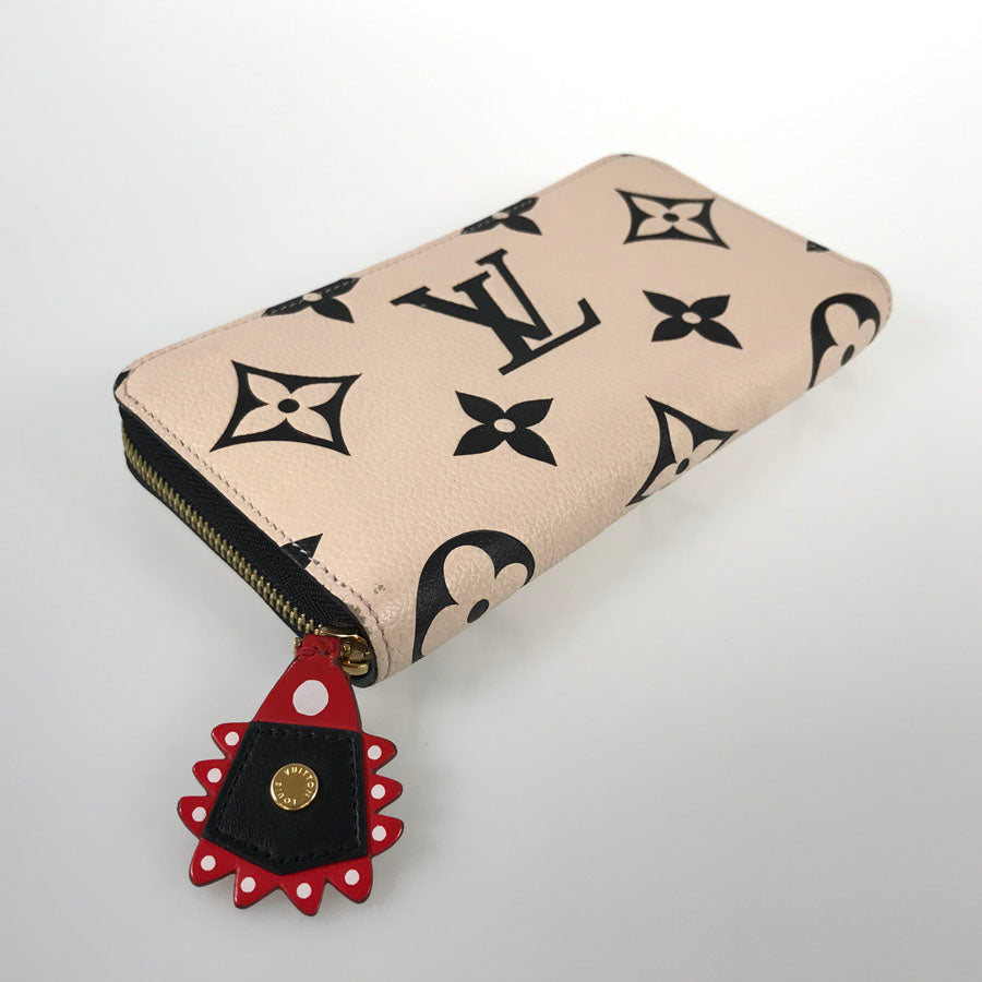 LOUIS VUITTON Implant LV Crafty Monogram Zippy Wallet M69727 Long wallet Round zipper