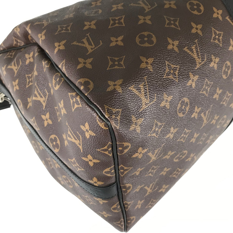 LOUIS VUITTON Monogram Macassar Keepall Bandouliere 55 M56714 Boston bag