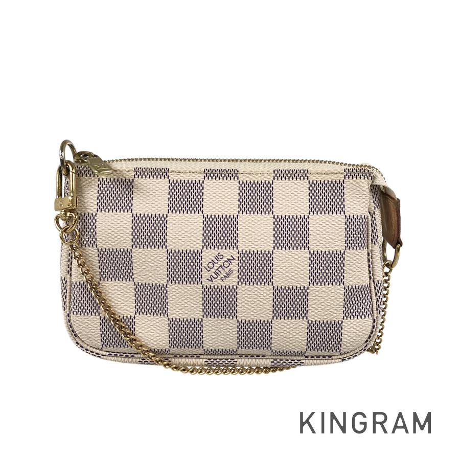 LOUIS VUITTON Damier Azur Mini Pochette Accessoires N58010 Pouch