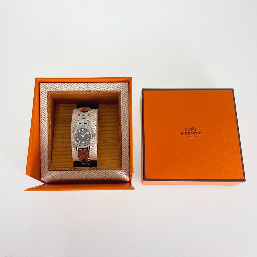 HERMES Clipper Battery replaced, exterior finishedquartz Women's Watches
