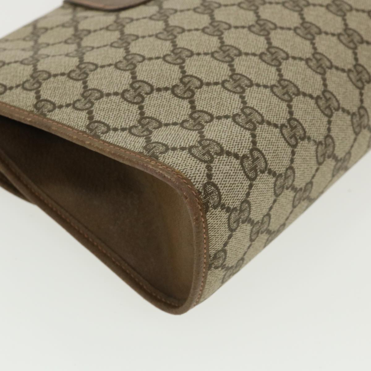 GUCCI GG Canvas Web Sherry Line Clutch Bag Beige Red Green 8901031  ny173