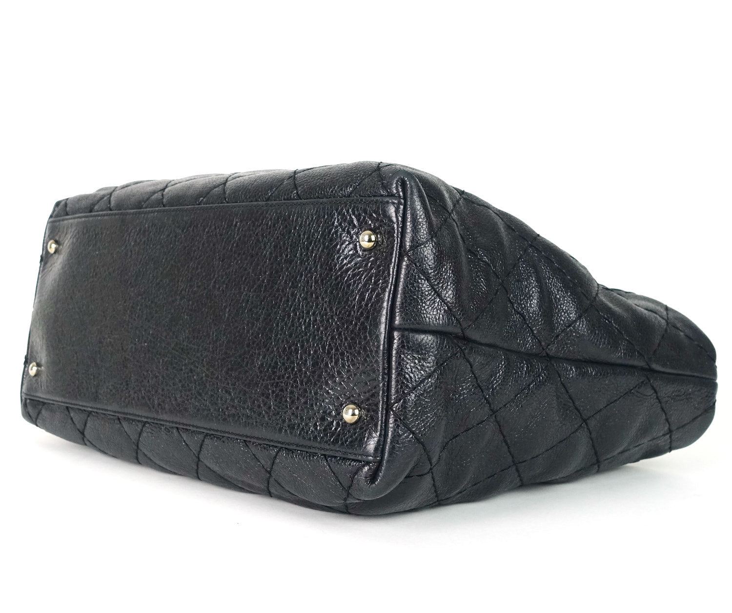 CHANEL On The Road Glazed Calfskin Leather Tote Bag