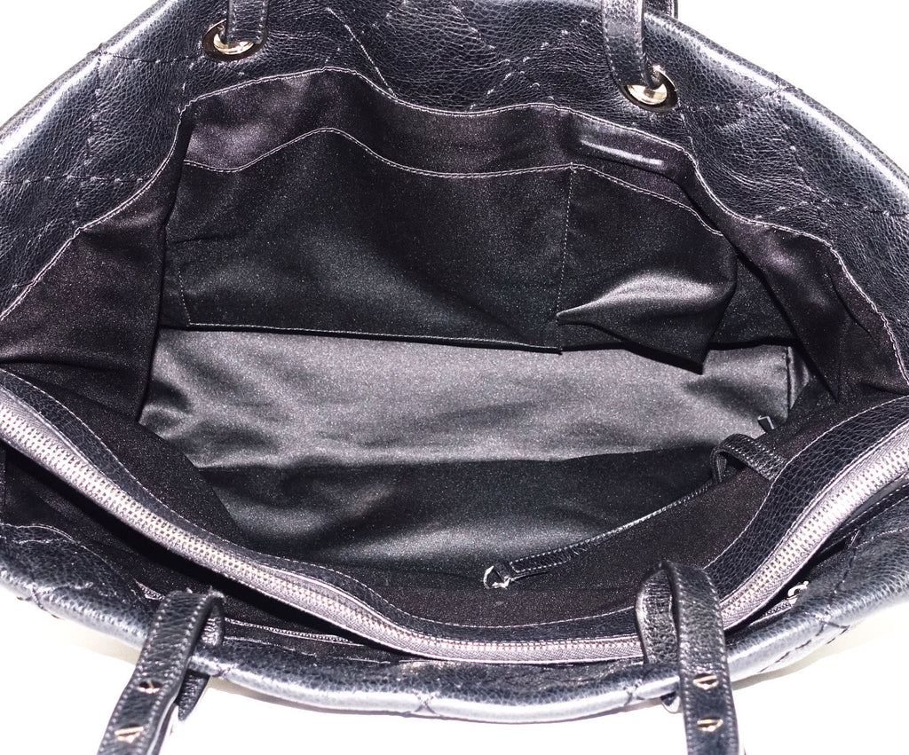 CHANEL On The Road Glazed Calfskin Leather Tote Bag