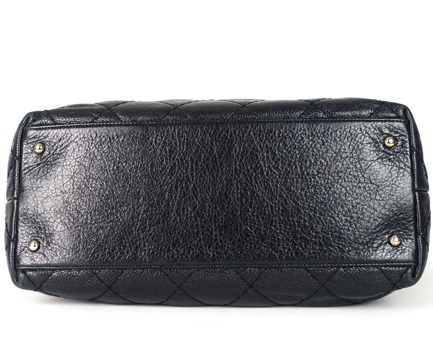 CHANEL On The Road Glazed Calfskin Leather Tote Bag