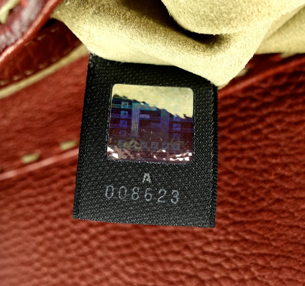 FENDI Selleria Pebbled Leather Flap Bag