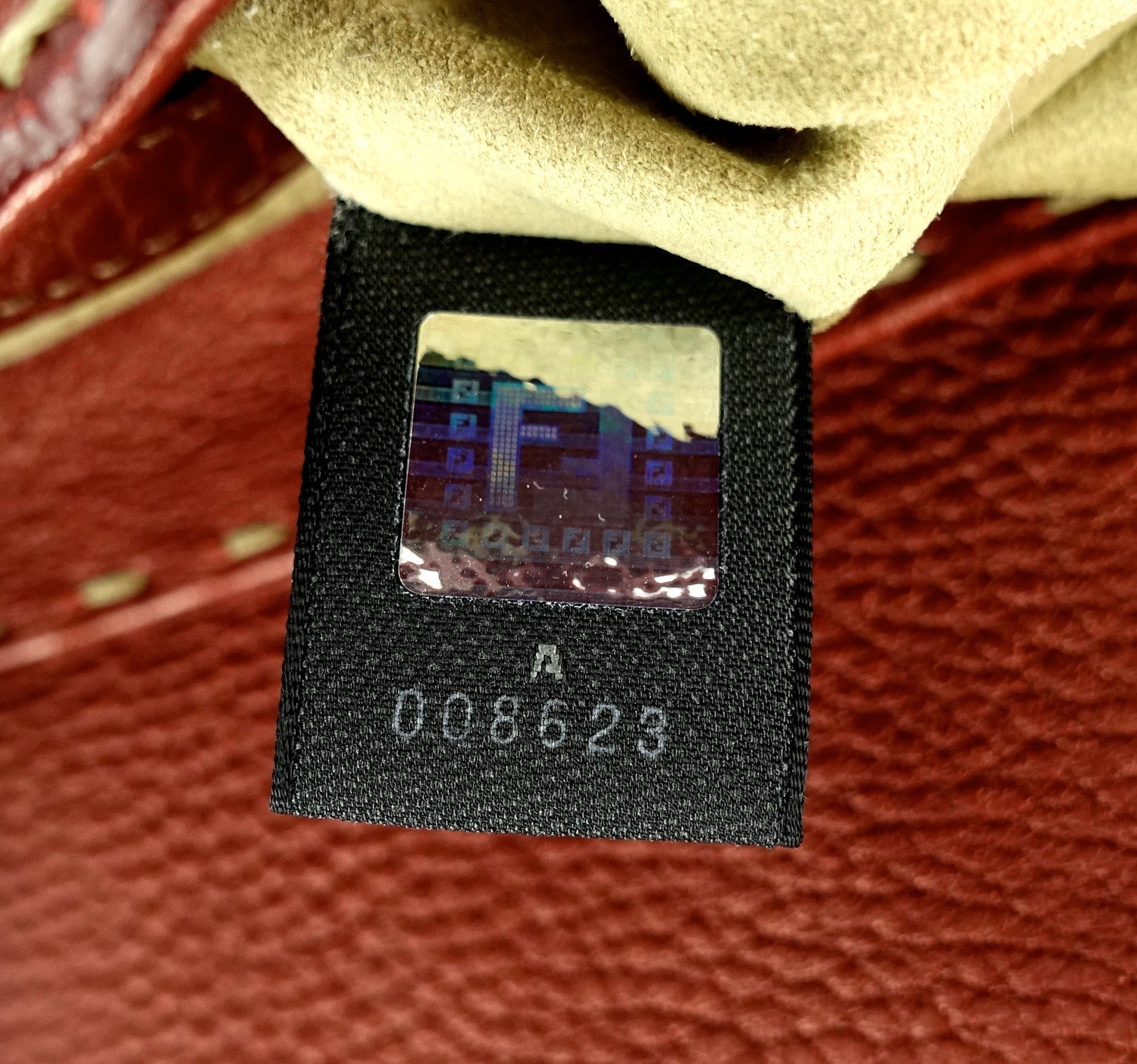 FENDI Selleria Pebbled Leather Flap Bag
