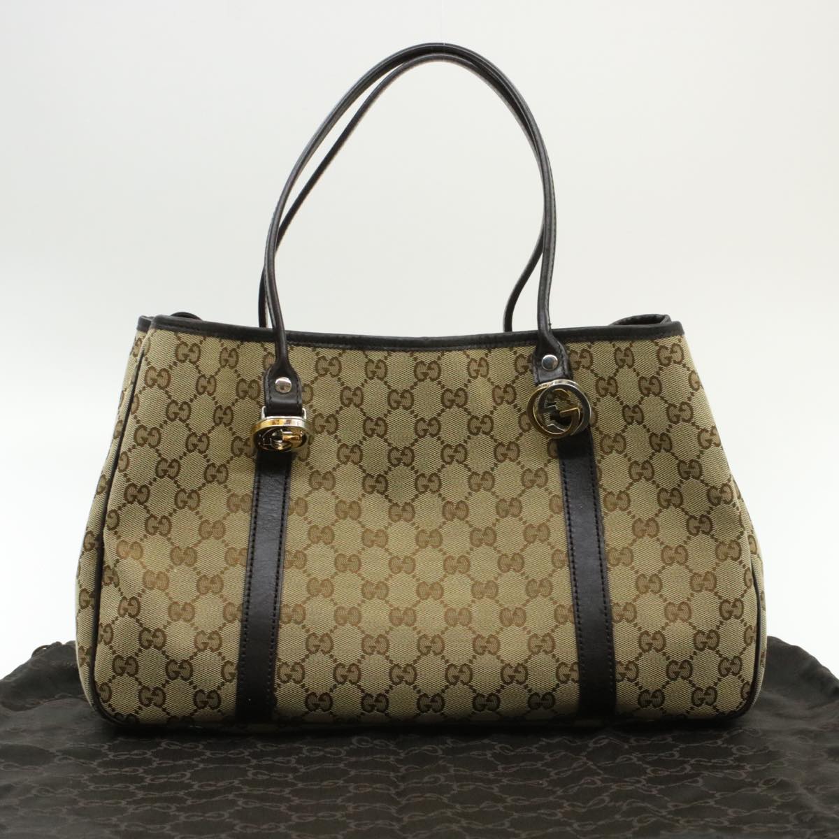 GUCCI Interlocking GG Canvas Tote Bag Beige  pg1427