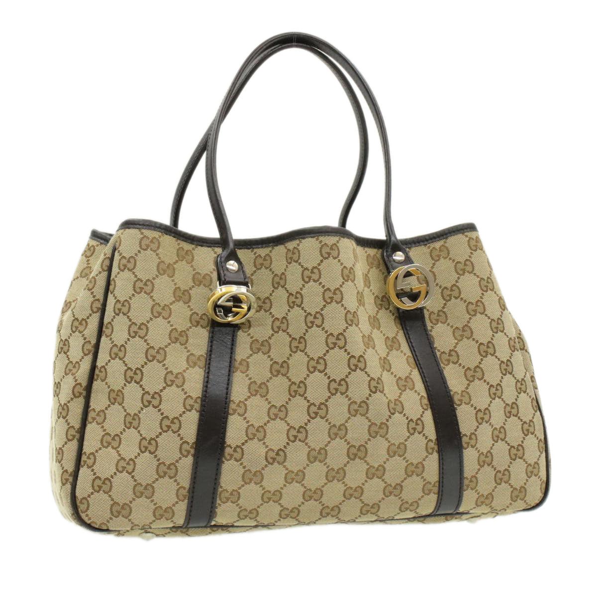 GUCCI Interlocking GG Canvas Tote Bag Beige  pg1427